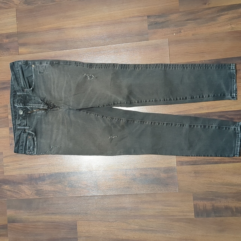American Eagle Airflex+ Mens Skinny Jeans Black